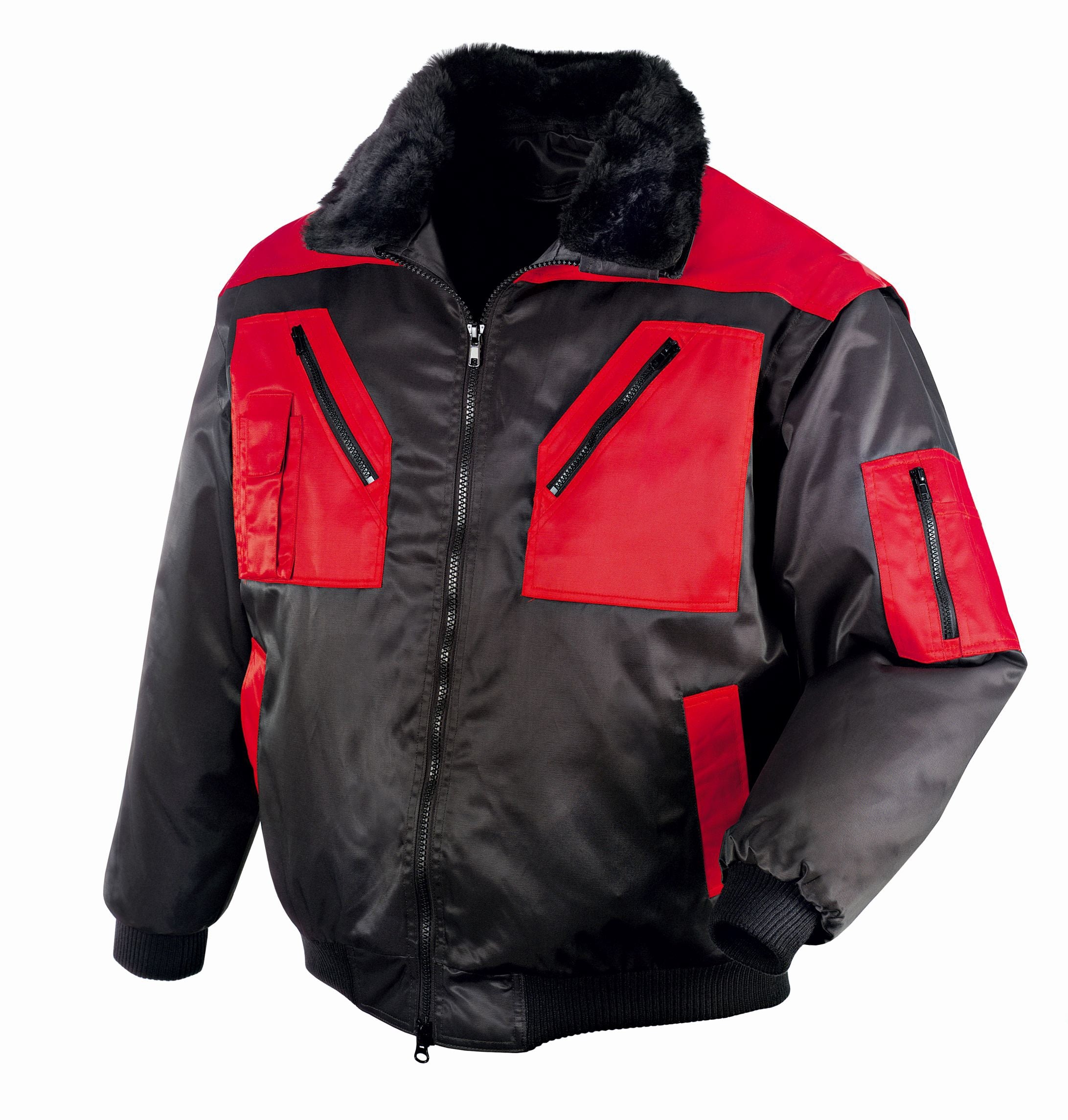 texxor Pilotenarbeitsjacke 4in1 Arbeitsjacke schwarz/grau 4XL texxor Pilotenarbeitsjacke 4in1 Arbeitsjacke schwarz/grau 4XL