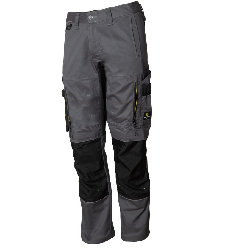 Graue Bundhose URG 727 – Sicherheitshose, Arbeitshose, Elastisch, Mit Knieverstärkung – NEU Mit Etikett